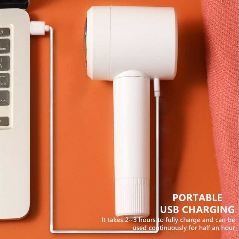 Remover Penghilang Bulu Serat Kain Alat Pembersih Pakaian Baju Karpet USB Rechargeable Portable