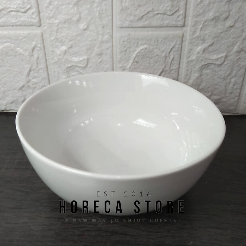 Mangkok Keramik Putih 6 inch - Bowl Keramik 15cm