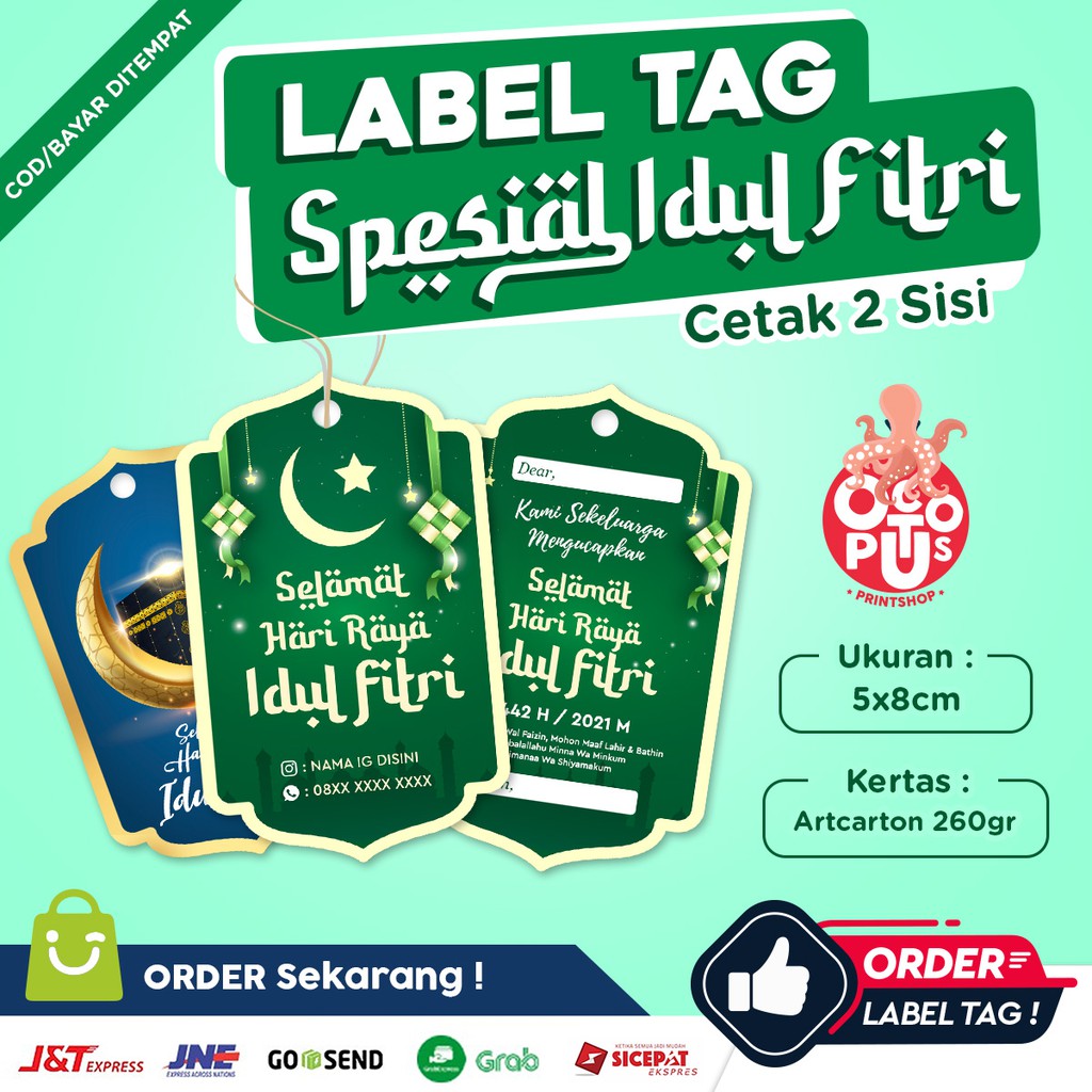 

HANGTAG IDUL FITRI LABEL TAG KARTU UCAPAN LEBARAN