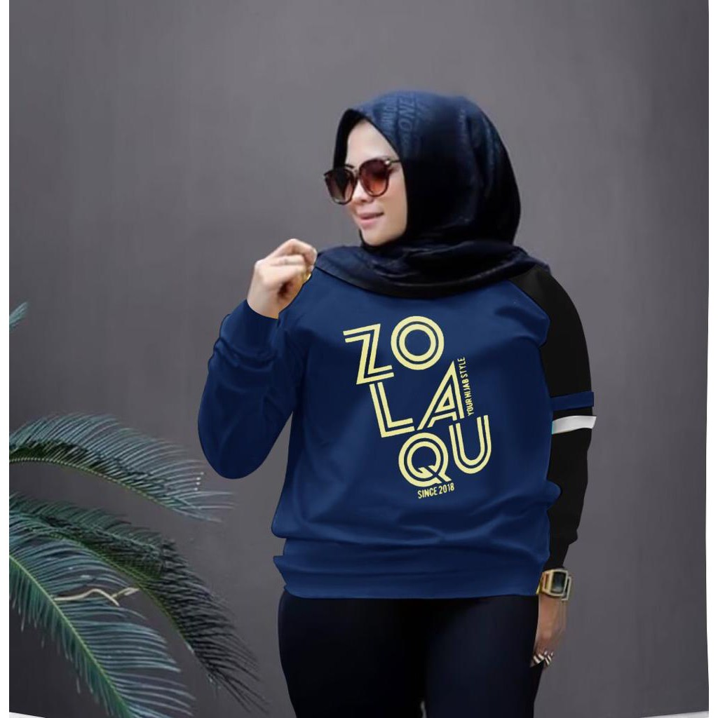 ( lagi promo) ZLQ 3XL  2XL / XXXL SUPER JUMBO LENGAN PANJANG SWEATER WANITA ATASAN KASUAL