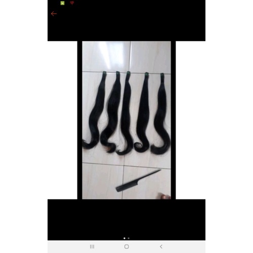 rambut sambung asli 50 helai 60 cm