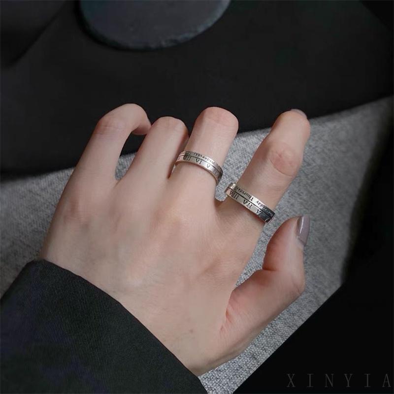 【COD】Cincin Digital Gaya Retro Roman Untuk Pria Dan Wanita