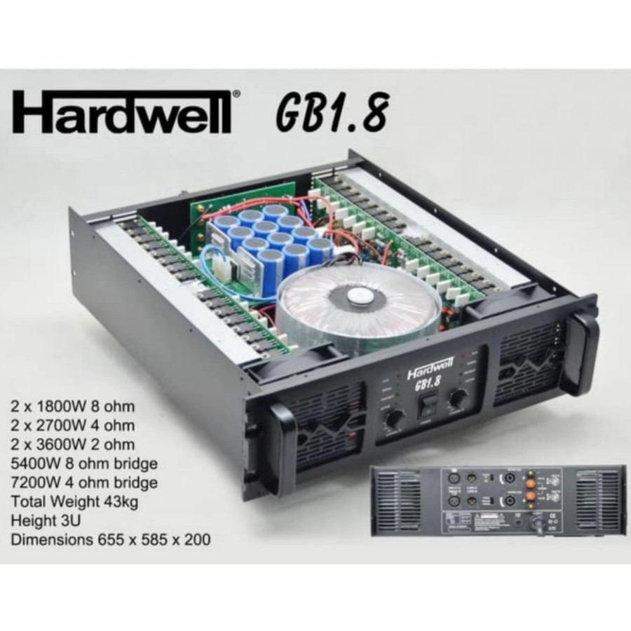 Power Amplifier HARDWELL GB1.8 GB 1.8 GB18 GB 18 ORIGINAL BEST