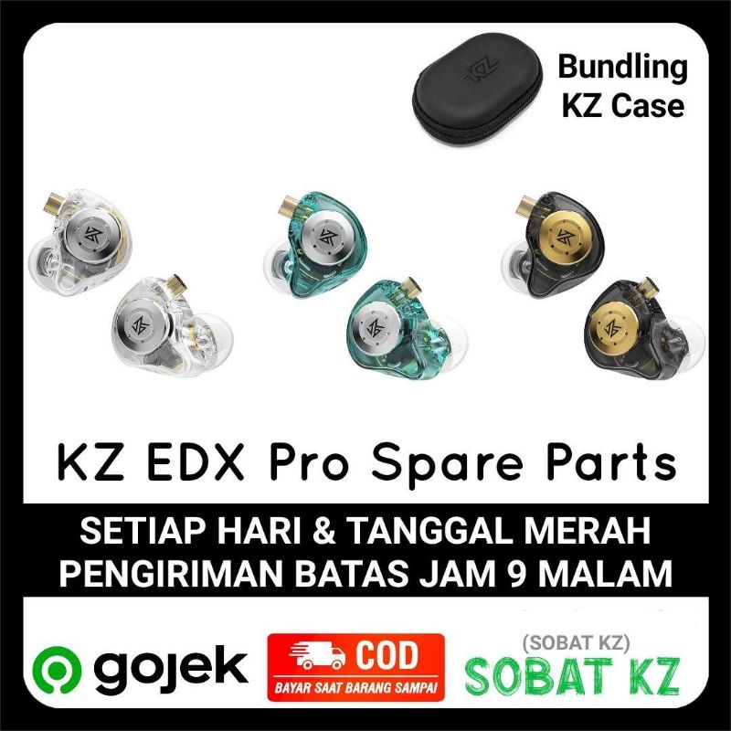 KZ EDX Pro Driver KZ EDX Pro Satuan Spare Parts KZ EDX Pro Kiri KZ EDX Pro Kanan