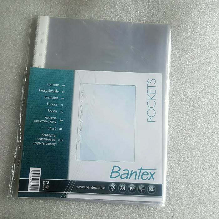 

Gaya Bantex Pocket Clear A4 204008 ( Isi 20) Limited