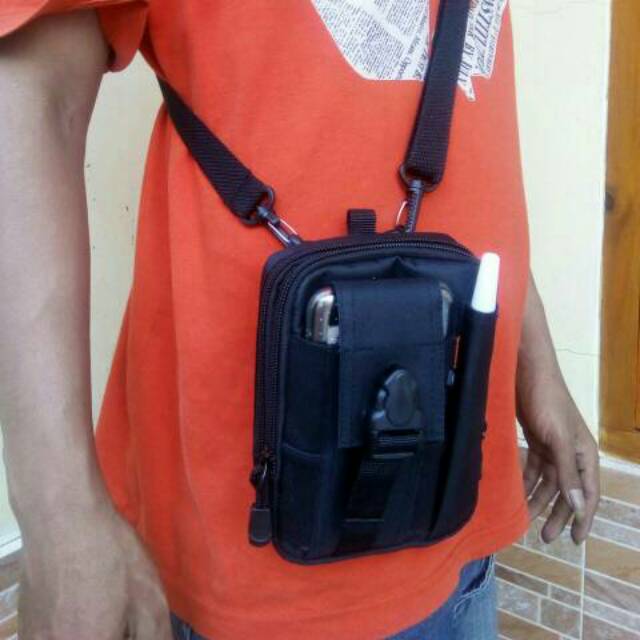 Preee tali selempang..Tas hp pinggang 1188 dompet hp outdoor army