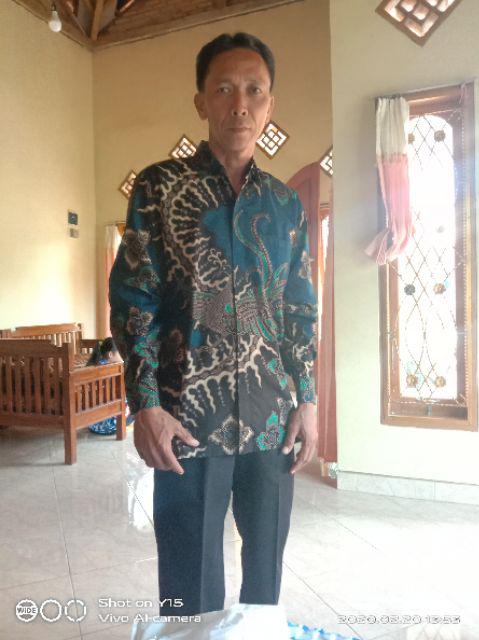 Kemeja Batik Prabu Bahan Katun Baturaden Reguler Fit A541