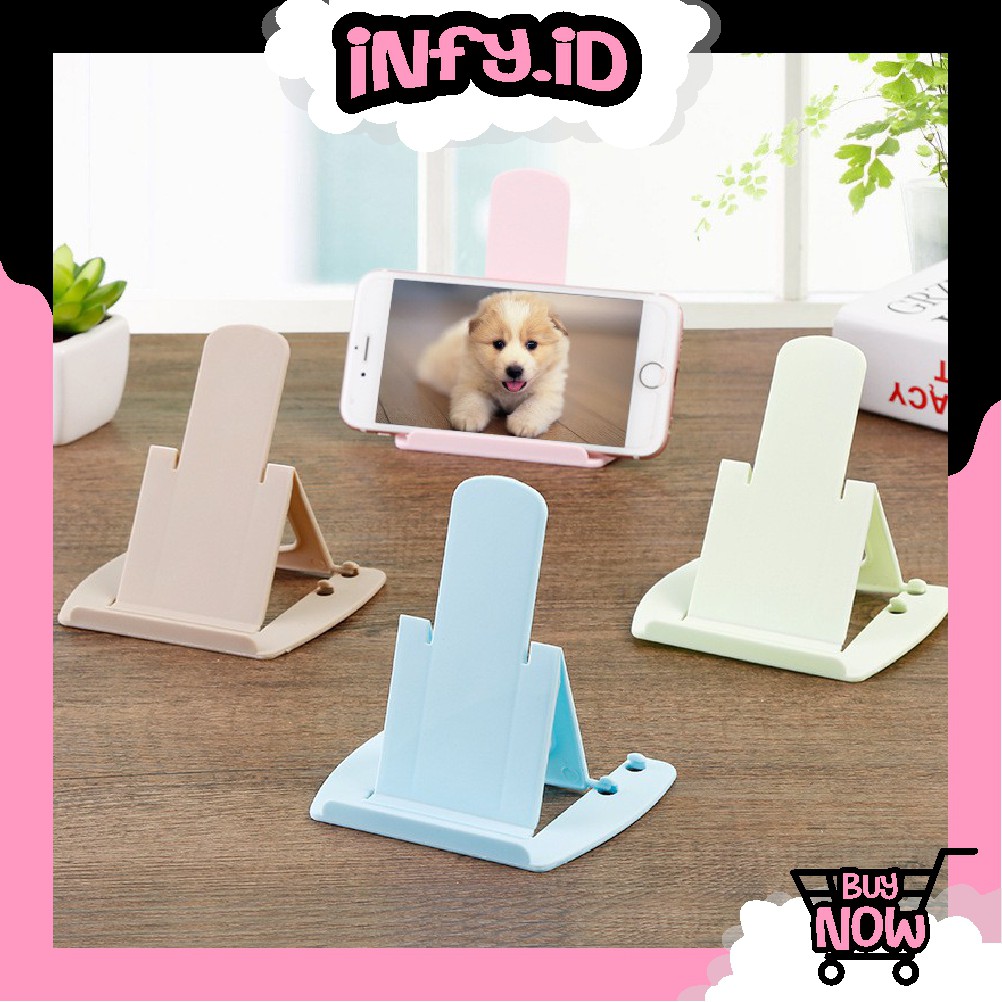 INFY - Stand Penyangga HP Lipat Holder Stand Mini Potrait Sandaran Handphone Fashion Import R089