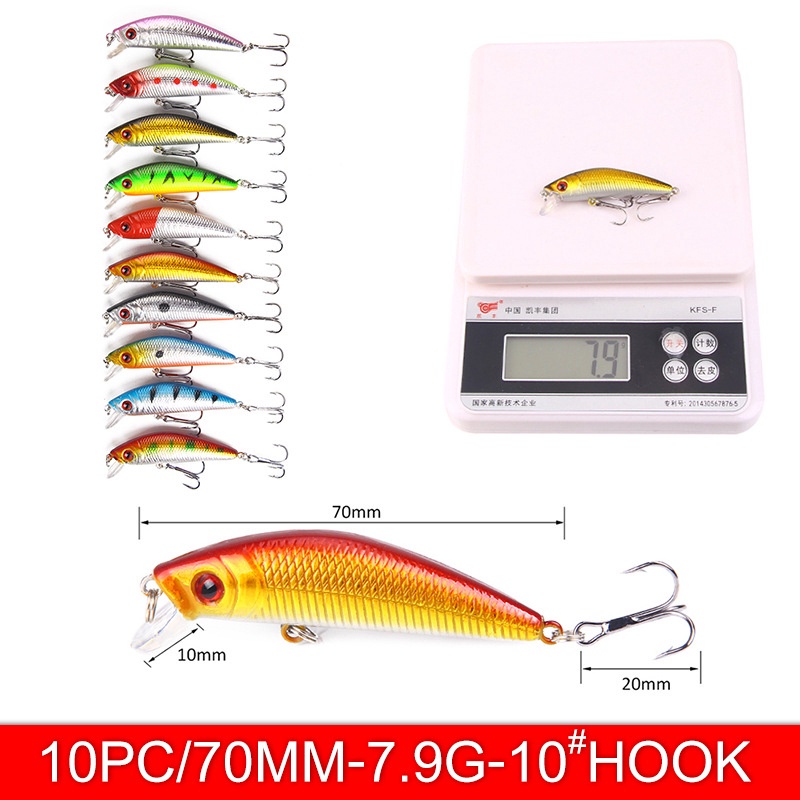 20 Pcs Umpan Pancing Bentuk Ikan Kecil