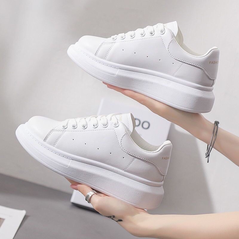 SNEAKERS PUTIH POLOS / SEPATU PUTIH WANITA / SEPATU HITAM POLOS / SNEAKERS PUTIH/SNEAKER WARNA POLOS