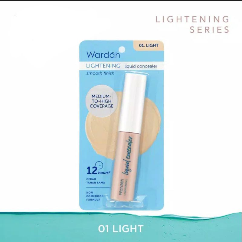 Wardah Lightening Liquid concealer light dan Beige 7 gr - concealer wardah