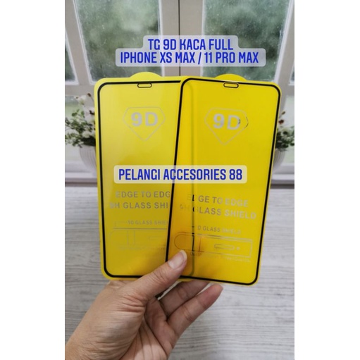 TEMPERED GLASS IPHONE XS MAX / 11 PRO MAX ANTIGORES FULL LEM FULL COVER 9D ANTI GORES KACA