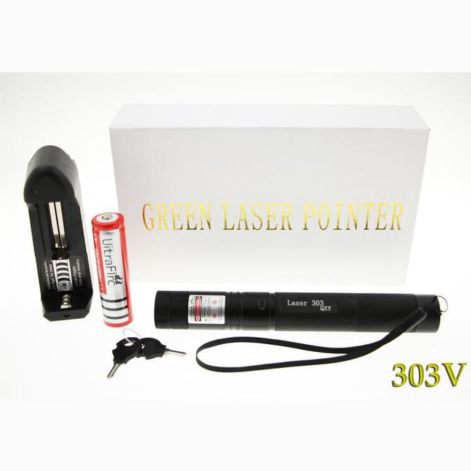 Senter Green Laser Pointer Recharge/Lampu Hijau Pointer 303V