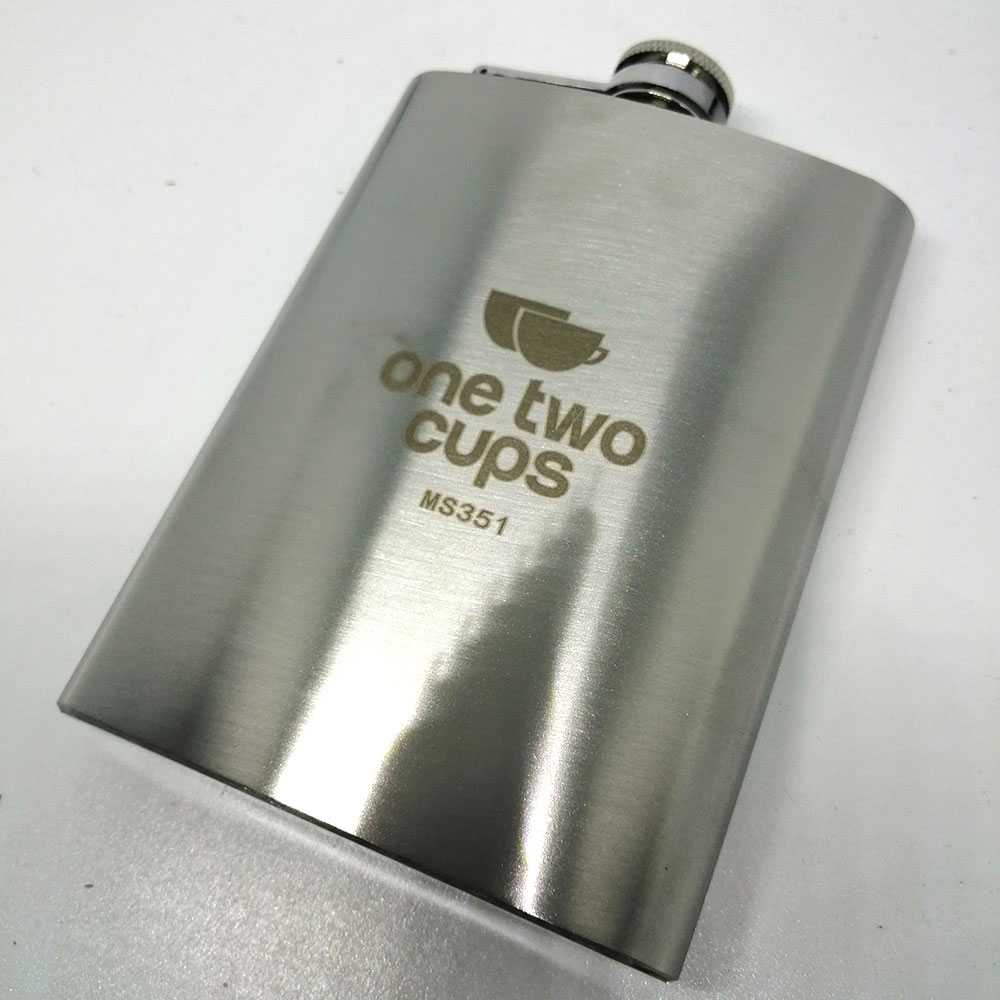 One Two Cups Botol Minum Wine Flask Bentuk Kotak 8oz - MS351