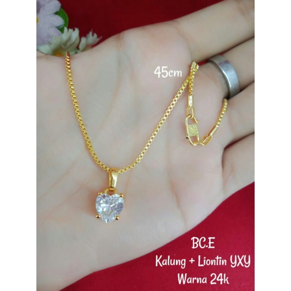 ANTI KARAT KALUNG KUNING LAPIS EMAS