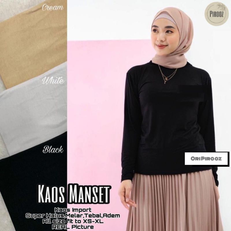 Atasan Manset Spandek Turtleneck Standar dan Jumbo