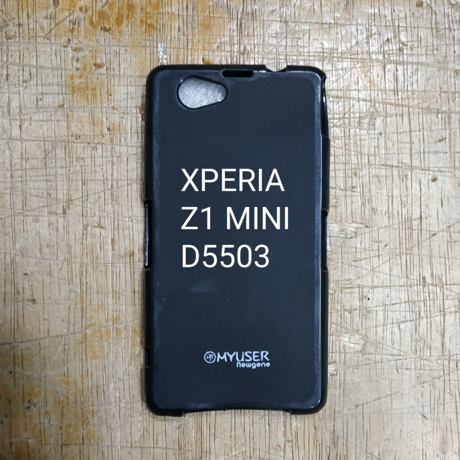 SONY XPERIA Z5+ SONY Z5 PLUS , XPERIA Z1 MINI / Z1 COMPACT / D5503 silikon karet hitam Soft case karet mantul