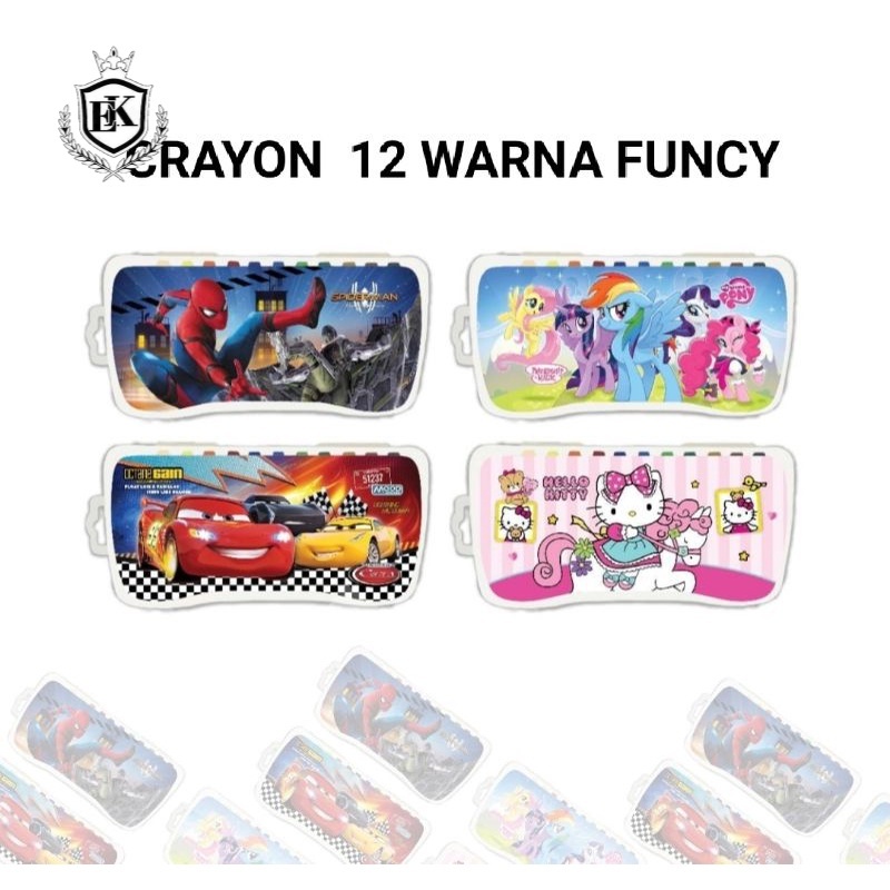 

Crayon / Krayon Alat Mewarnai Eselon 12 Warna (Ek_Official_Store)