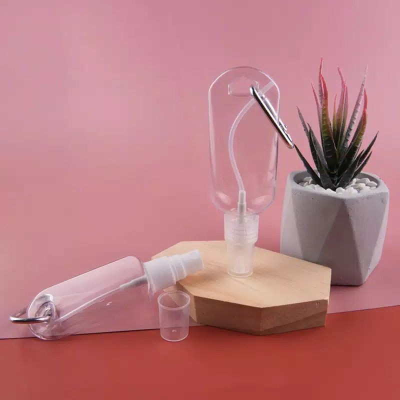 SPRAY BOTTLE KEYCHAIN BOTOL SPRAY GANTUNGAN KUNCI 50 ML TEBAL BOTOL HAND SANITIZER