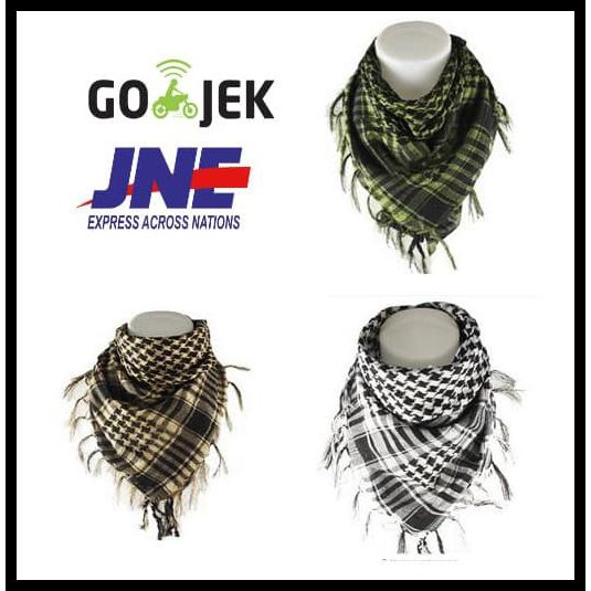 SHEMAGH AIRSOFT IMPORT HALUS / SORBAN / KEFFIYEH - ARMY GREEN