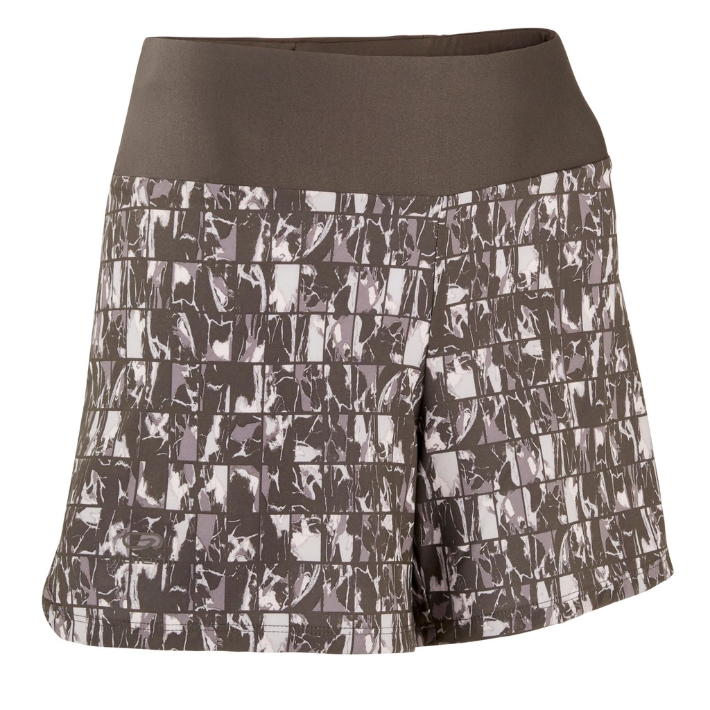 Decathlon Kalenji Celana Pendek Rundry Print Wanita Coklat - 8559166