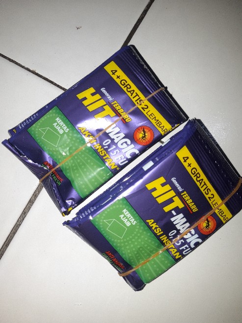 Hit Magic Instan Kertas Obat Anti Nyamuk Bakar Semut Kecoa Serangga Fresh Floral Eceran Grosir