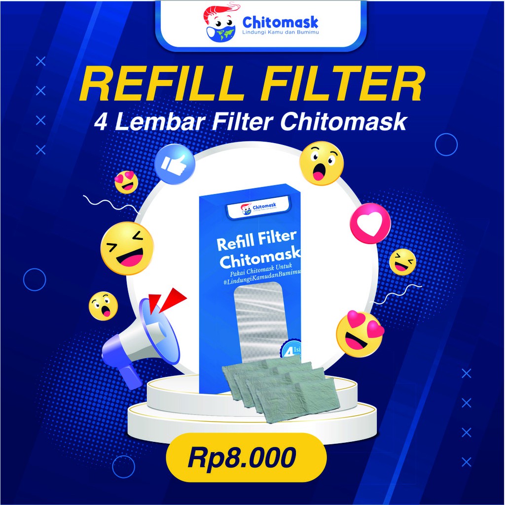 [ Refill Filter Chitomask ] Filter Masker