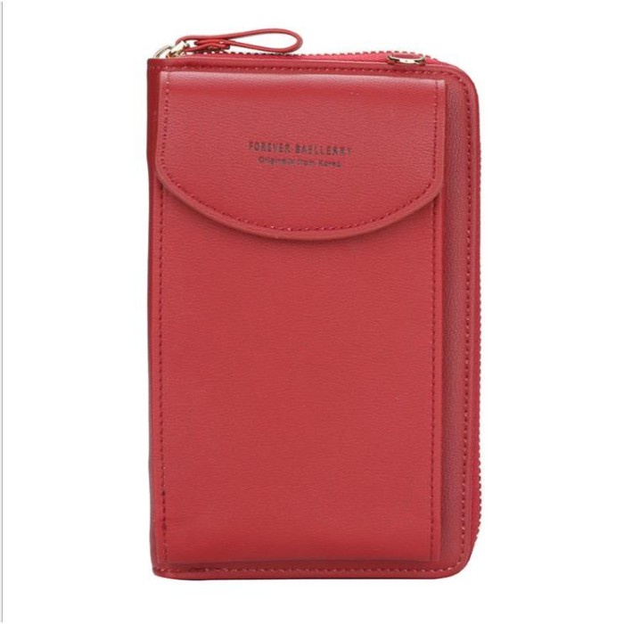 tas hp wanita selempang Tas Selempang BAELLERRYY Tas Wanita Tas Untuk HP HPO Sling Bag - Merah - Mer