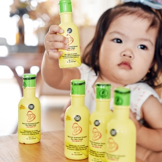 Minyak Kemiri Plus Jojoba Oil FORA Kemiri Penyubur Penumbuh Rambut Bayi Anak Balita 65 ml / Fora Nature Hair Growth Vitamin