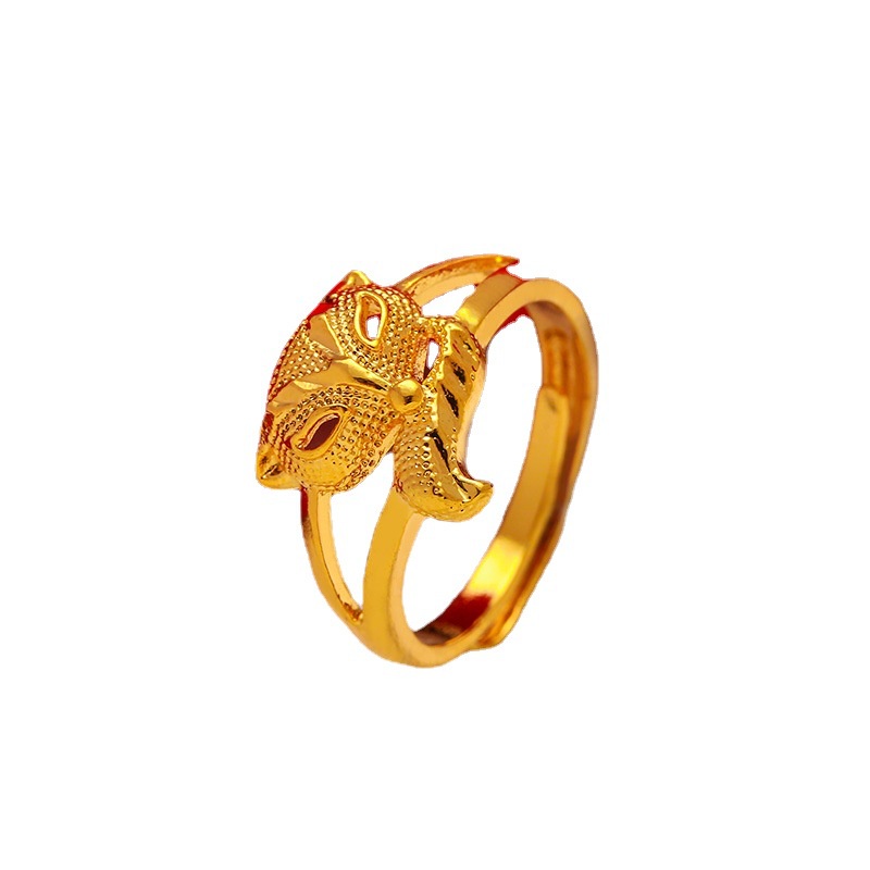 Bisa Cod Rubah Cincin Emas Asli Kadar 375 Buka Cincin Super Star Cincin Hadiah Terbaik Untuk 916C1#