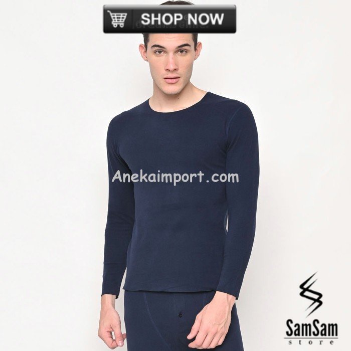 Long john Baju Musim Dingin Longjohn Pria, Pakaian Winter long john - L, krem