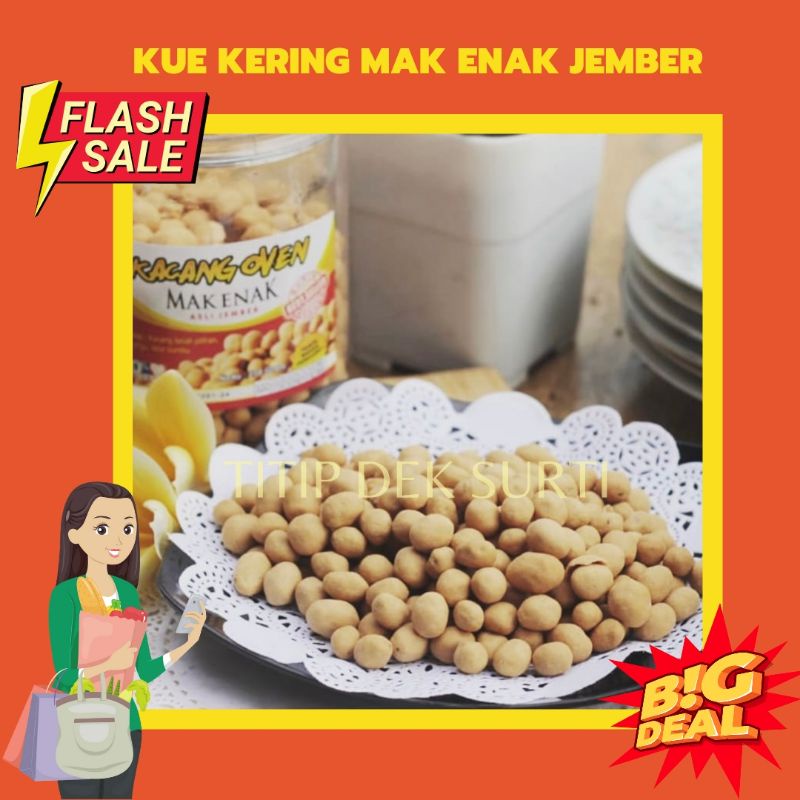 

Kacang Oven Mak Enak asli Jember 270gr