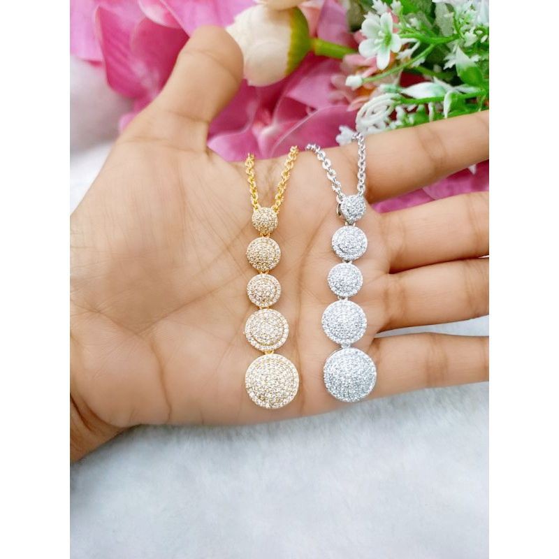 Kalung+Liontin Permata Susun5 779