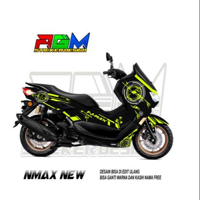 Decal Sticker Nmax All New Full Body Motif Carbon  AGM010