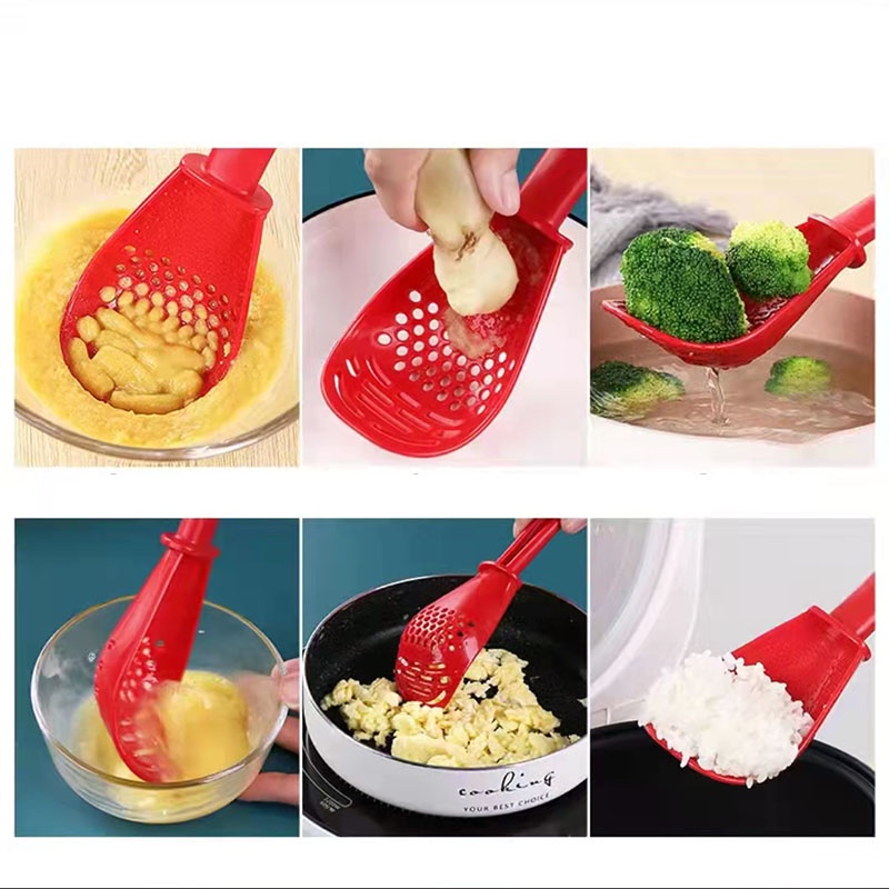 (COD) Saringan Press Kentang Bawang Multifungsi Alat Dapur / multifunctional spoon