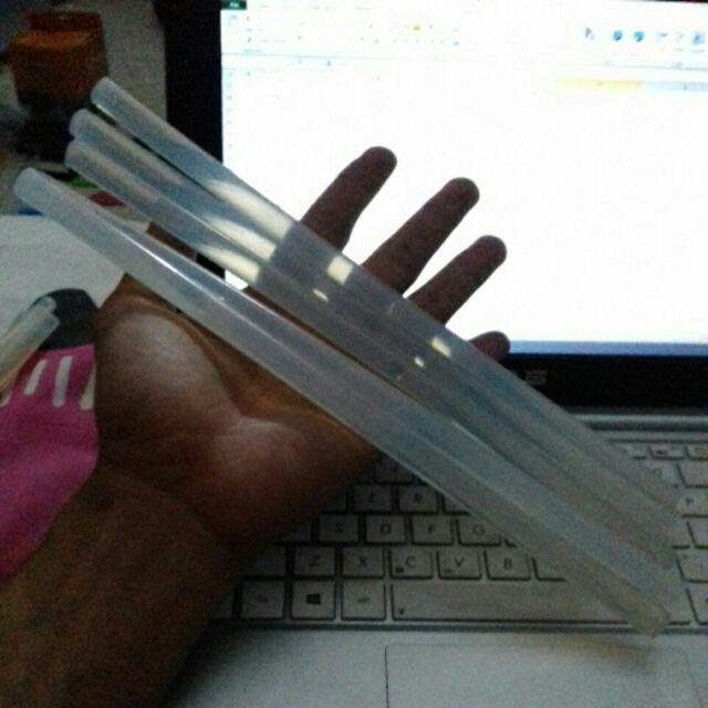 Isi refill ulang Lem tembak stick glue gum besar kecil putih bening kuat karet murah di semarang-10 × 27