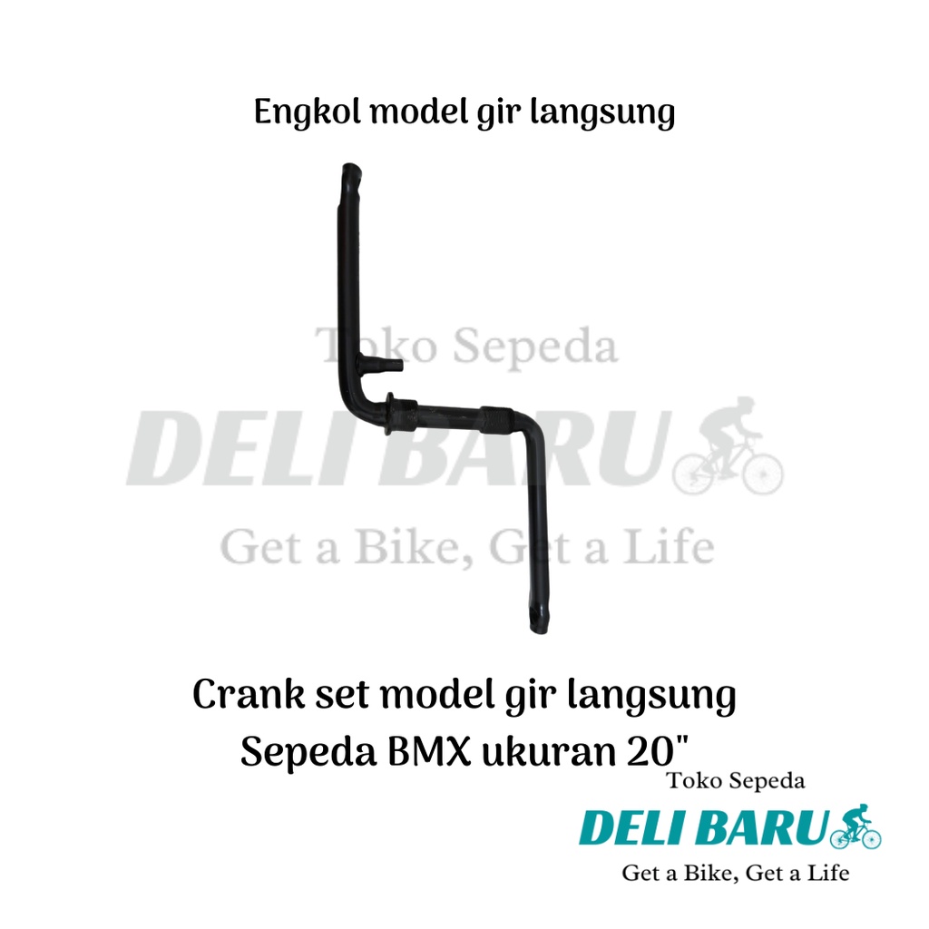 Crank gear tengah gir langsung sepeda 20 BMX 1 set
