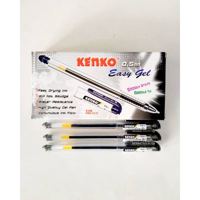 

Pulpen Kenko Easy Gel isi 12 pcs