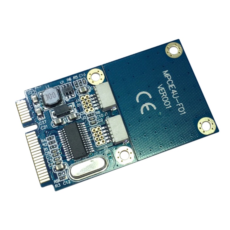 Btsg Mini PCI-E Ke Dual USB Adapter mPCIe Ke 5pin 2port USB2.0 Converter Card