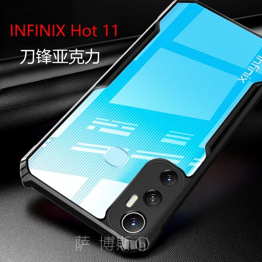 INFINIX HOT 11 Case Infinix Hot 11 2021 Armor Fusion Transparent Protection Camera Premium Casing