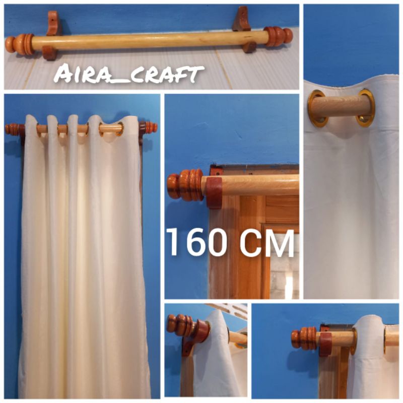 RELL KORDEN KAYU 160CM REEL GORDEN ROLLET GORDYN TONGKAT GORDEN