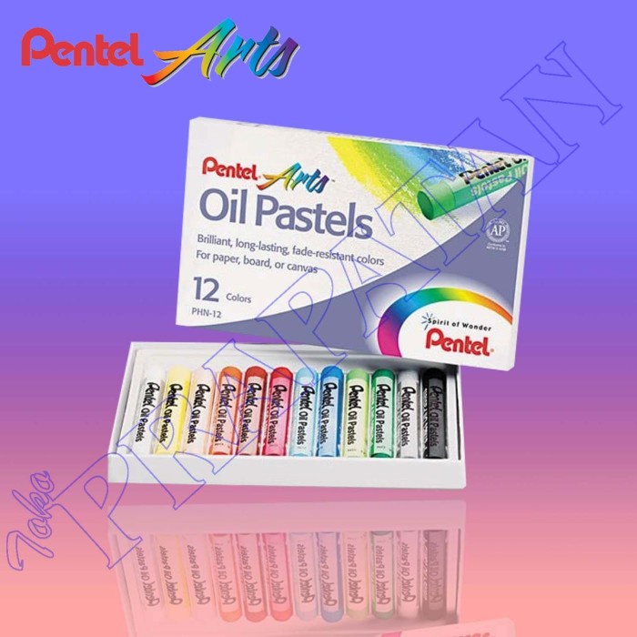 

PASTEL-DRY-OIL- CRAYON PENTEL ARTS OIL PASTEL SET 12 -OIL-DRY-PASTEL.
