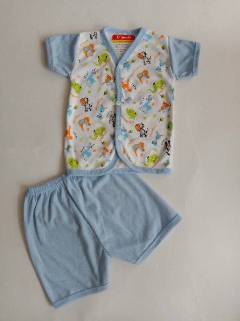 Setelan Baju Bayi Pendek 3 Stel / Baju Bayi SNI Tangan Pendek Dapat 3 Stel