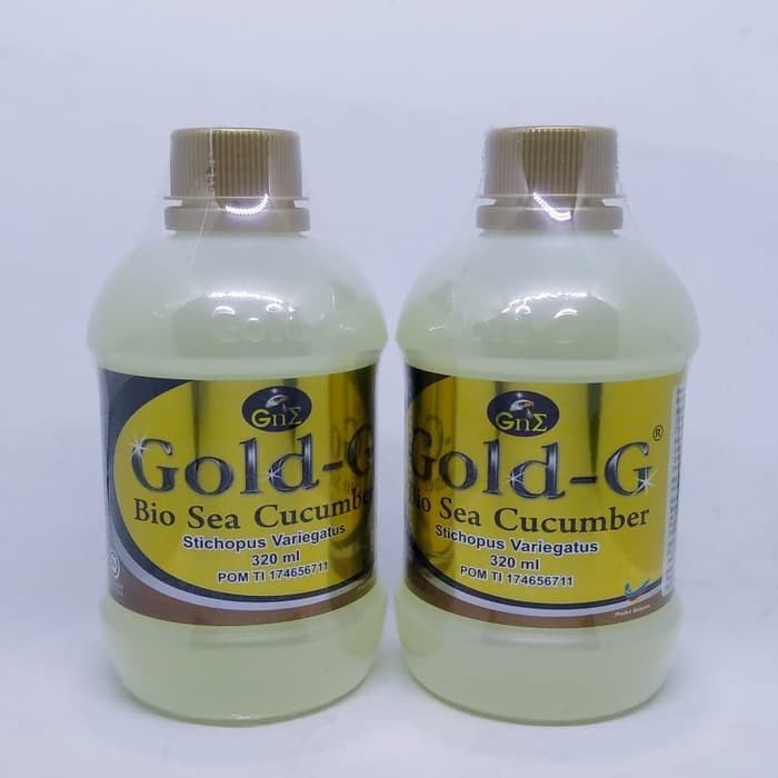 Jelly Gamat Gold G Sea Cucumber isi 320 ml dari tripang menyembuhkan luka cecar habis melahirkan