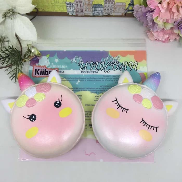 Soft And SlowRise Squishy Unicorn Macaron By Kiibru