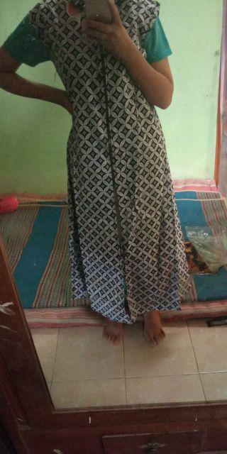 Batik Wanita Outer Monokrom Motif Hitam Exclusive Premium