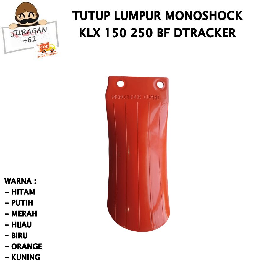 COVER TUTUP PENAHAN LUMPUR SHOCKBREAKER MONOSHOCK KLX 150 250 DTRACKER D TRACKER MONO SHOCK SHOCK BREAKER