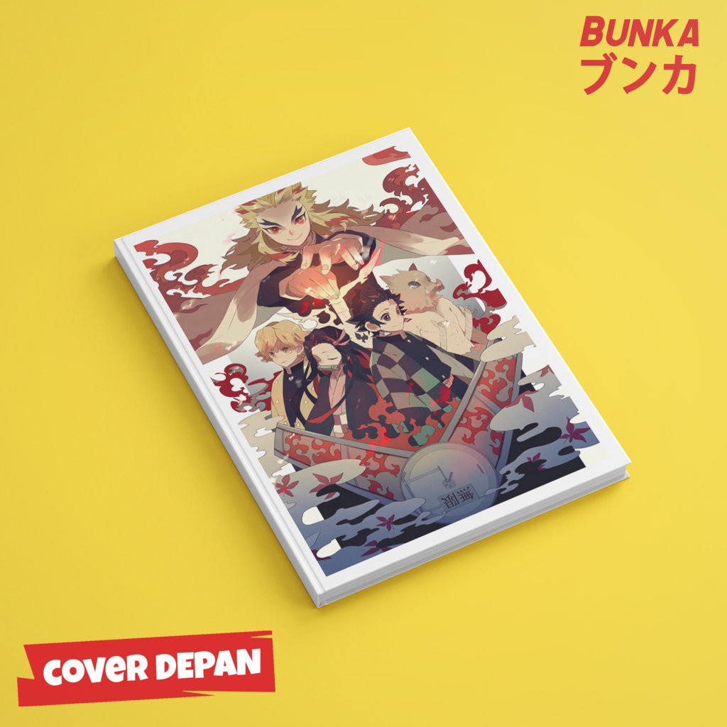 

Notebook Anime Kimetsu no Yaiba I Hardcover A5 Buku Tulis Catatan Note Agenda Planner Jurnal
