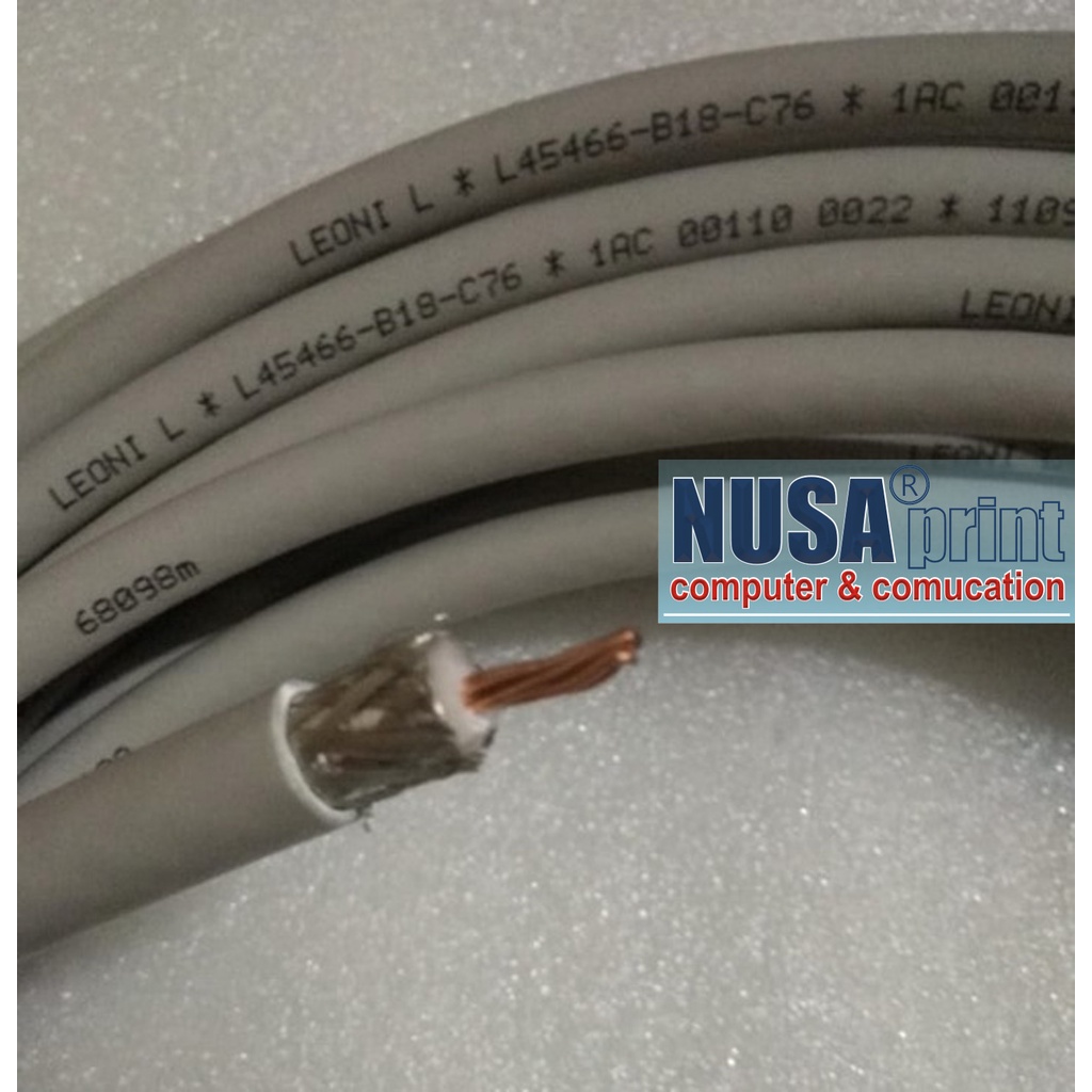 Paket Kabel Antena Leoni RG 8 L 45466 Iner Full Tembaga 15 Meter
