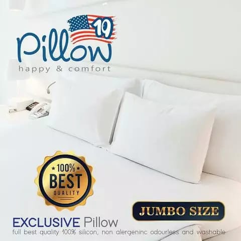 FM - Bantal Tidur Silikon 40 x 60 cm Standar Hotel USA Silicon Pillow